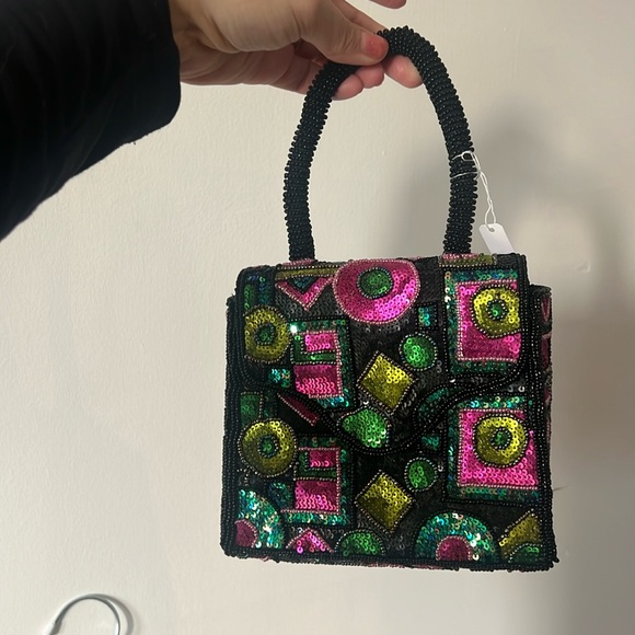 Vintage Beaded And Sequins Crossbody - Picture 1 of 2